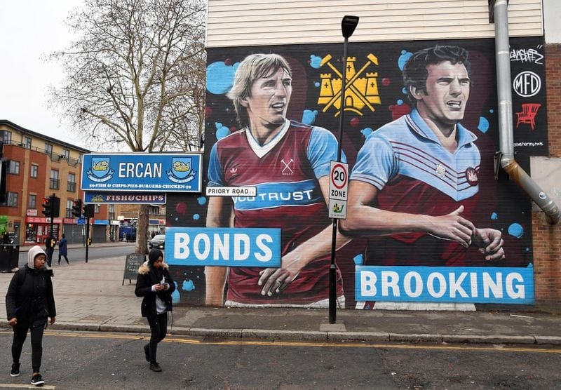 football players mural painting in world cities