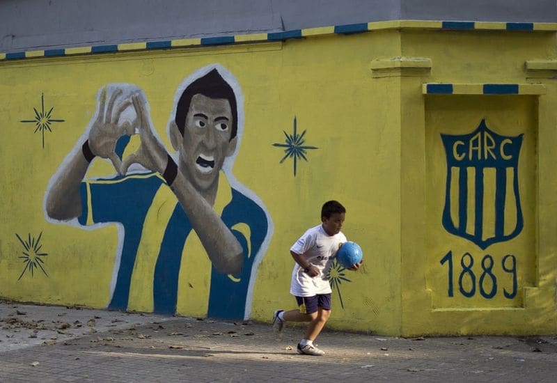 football players mural painting in world cities