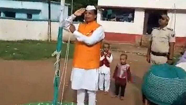Bihar education minister Mewalal Choudhary national anthem Bihar education minister Mewalal Choudhary national anthem