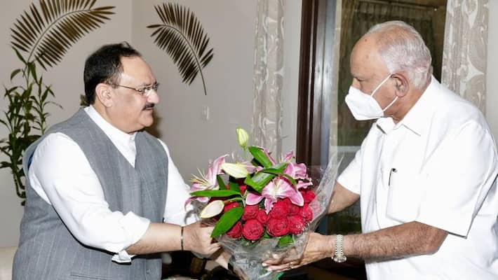 Big Twist In Leadership Change BJP President JP Nadda Appreciates of Karnataka CM BSY Work rbj Big Twist In Leadership Change BJP President JP Nadda Appreciates of Karnataka CM BSY Work rbj
