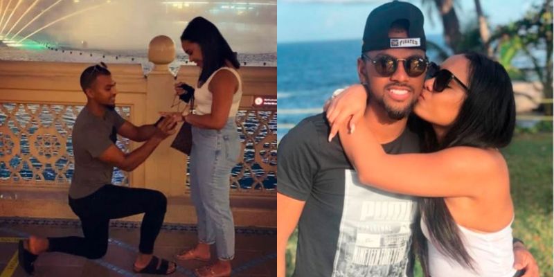 IPL 2021: Punjab Kings Player Nicholas Pooran enjoying with his hot wife Kathrine Miguel
