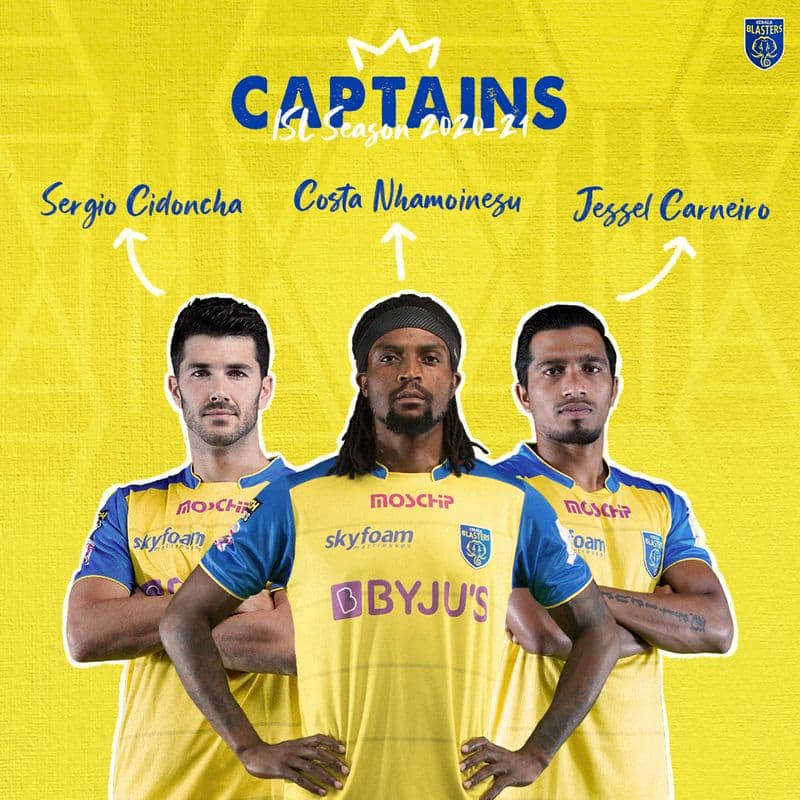 ISL 2020 21 Indian Super League Season 7 Kerala Blasters announces three captains