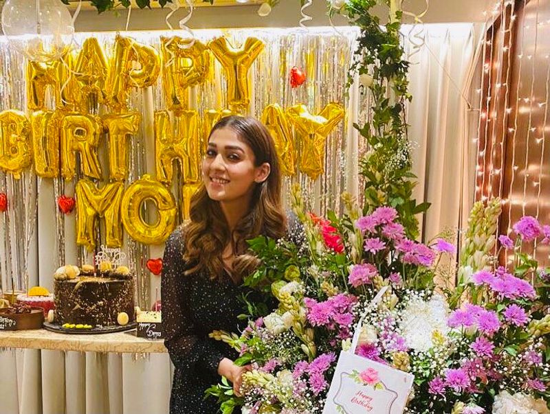 Nayanthara Birthday celebration photos going viral in social media