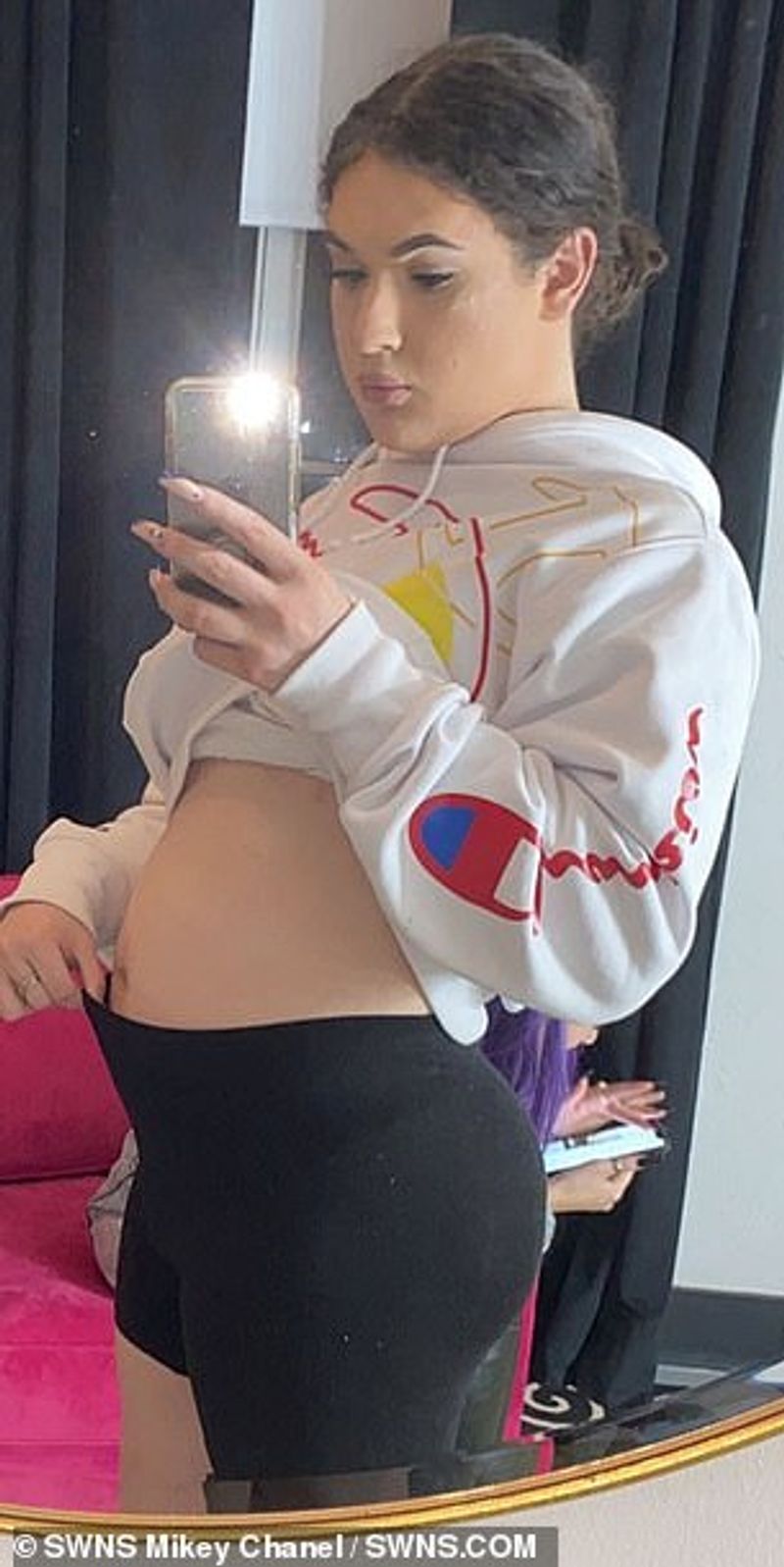 Transgender teenager who was born with male genitalia and raised as a boy is now four months pregnant
