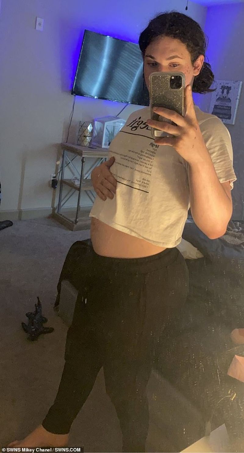 Transgender teenager who was born with male genitalia and raised as a boy is now four months pregnant
