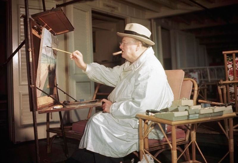 Winston Churchill Whiskey painting sold for 9 crore