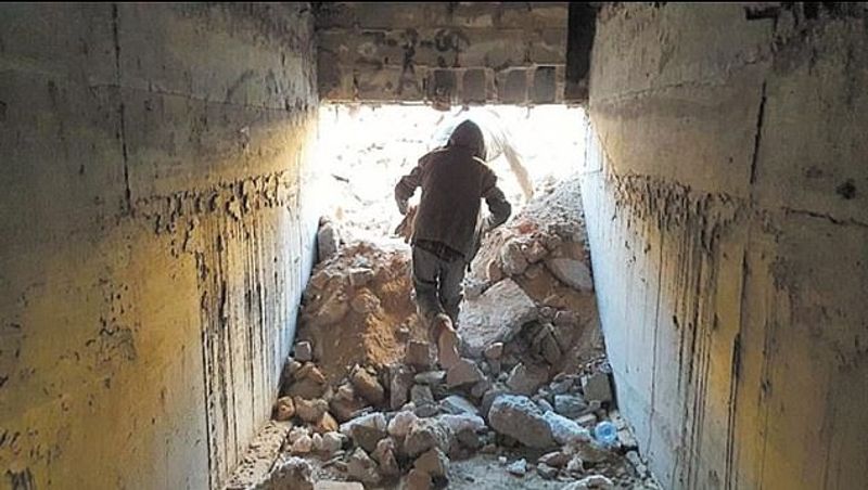 Underground tunnel was discovered in the palace of Amado Carrillo Fuentes the mexican drug lord known as the Lord of the Skies