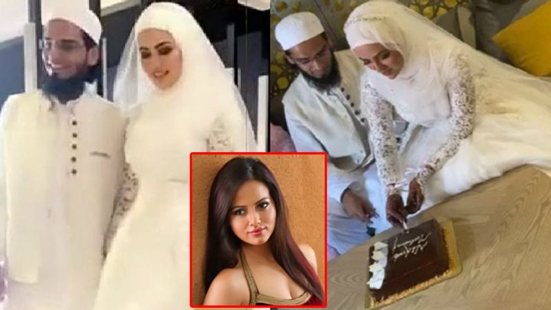 simbu movie actress sanakhan got secret marriage