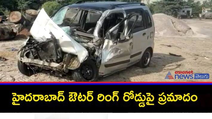 hyderabad police officer kvm prasad wife died outer ring road accident hyderabad police officer kvm prasad wife died outer ring road accident