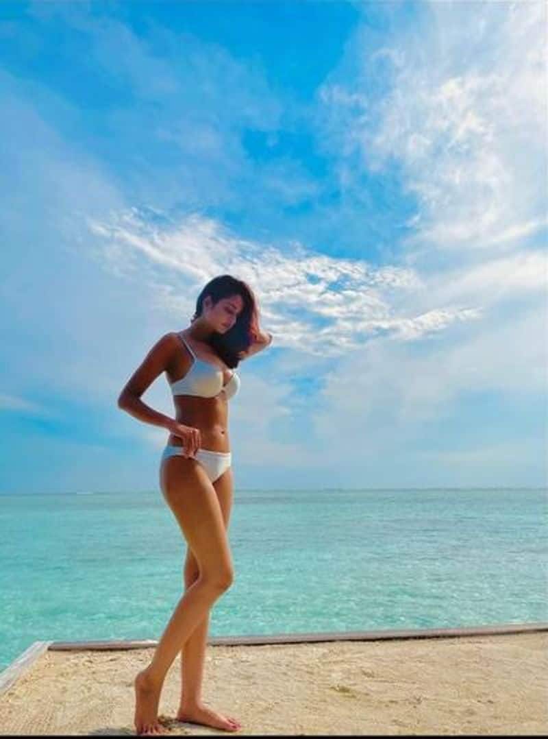 Shanvi sri shares bikini and travel pictures from Maldives vcs