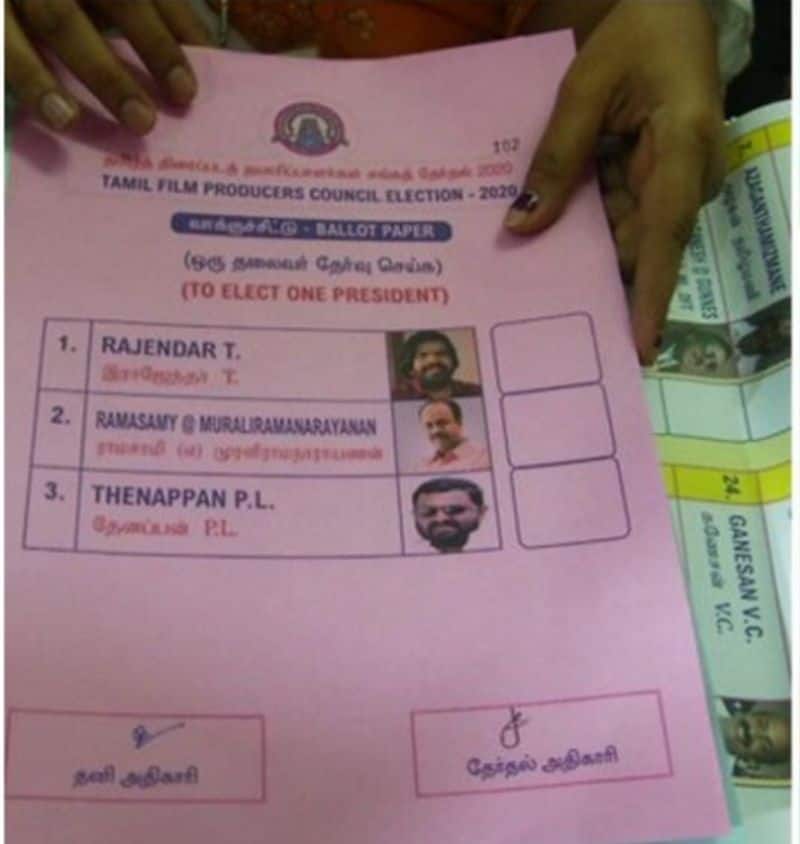 Tamil producer council election T Rajendar Team Failure