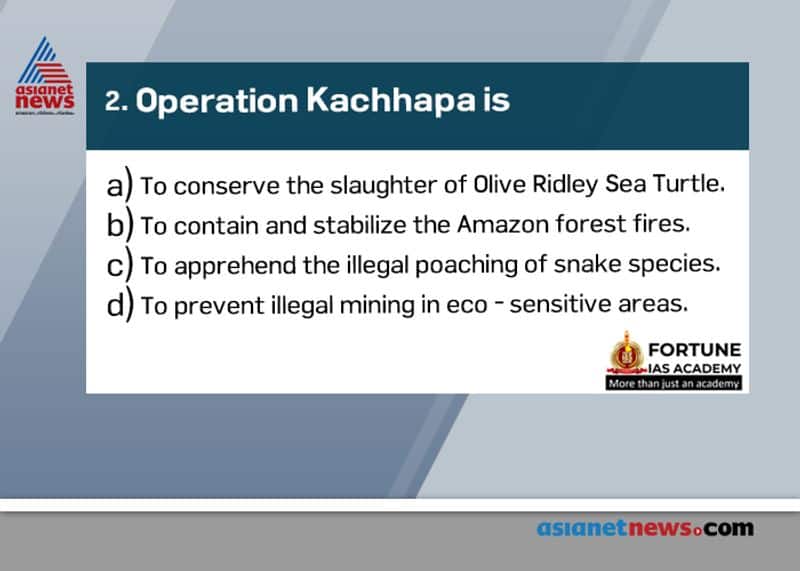 civil service questions what is Operation Kachhapa