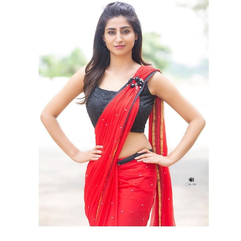 hot anchor varshini souderajan yellow dress photos viral arj