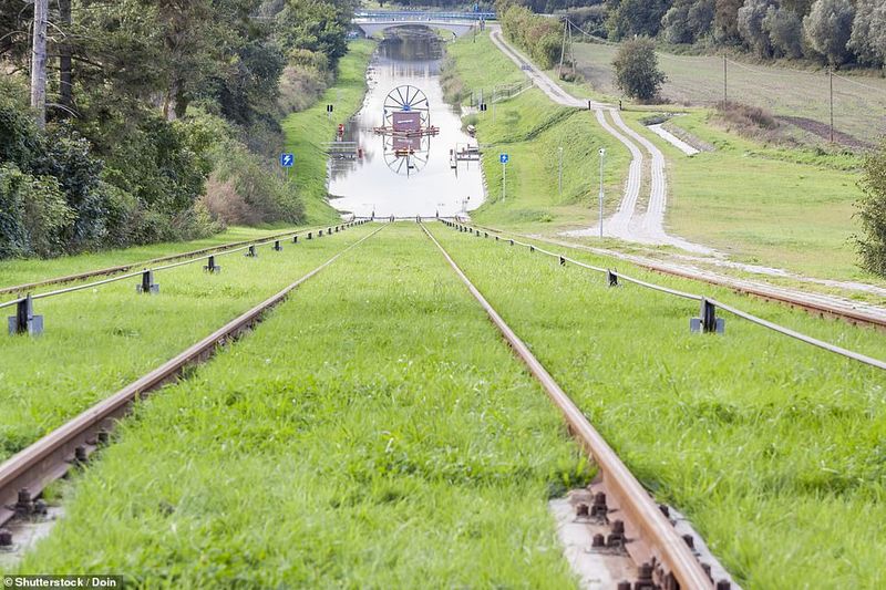 Elblog Canal boats move both in canal and small hills photostory