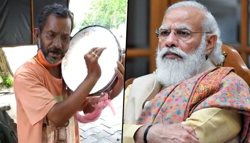 Twitter as  teaching tool: Man sings song to create pandemic awareness, further sings paeans to Modi