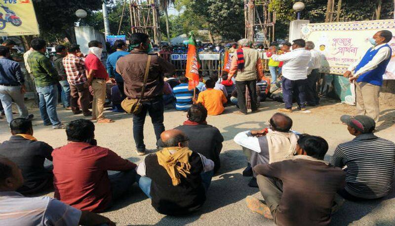 Chaos creates due to BJP strike at North Dinajpur ASB