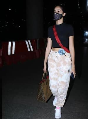 Ananya Panday pairs tie-dye sweatshirt with luxury Louis Vuitton