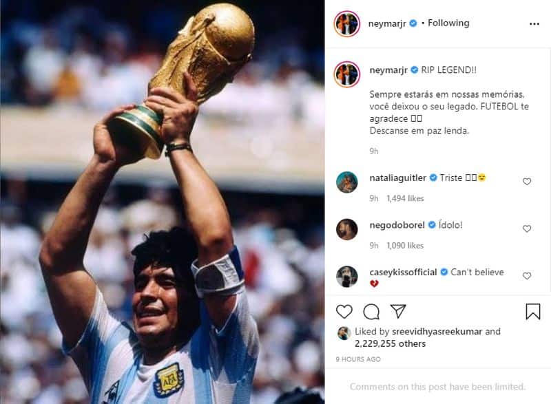 Pele Messi and Ronaldo pay respects to Maradona