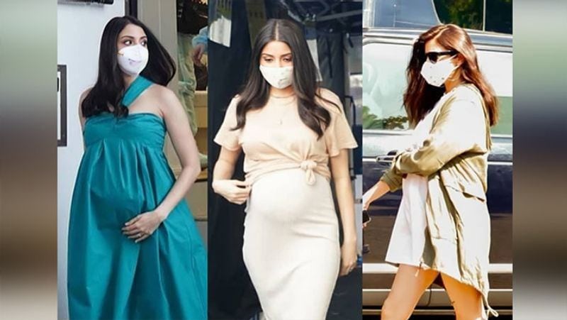 pregnant anushka sharma shooting back to back endorsement campaigns in mumbai photos viral on social media KPJ