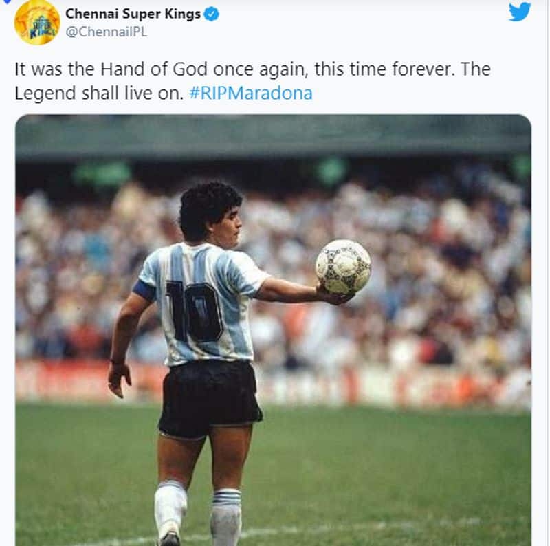 Sachin Tendulkar and Indian Cricket pays tribute to Maradona