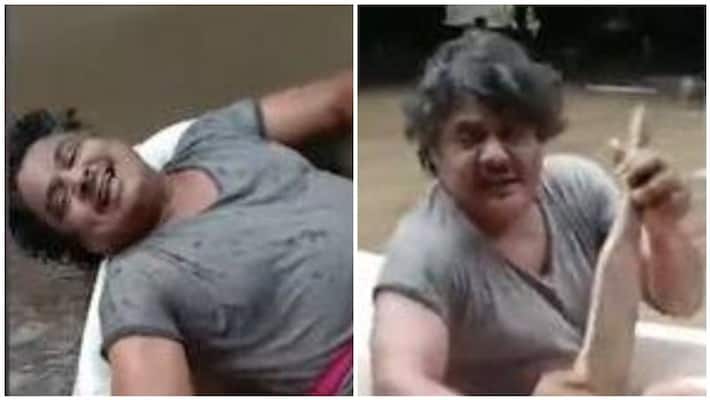 mansoor alikhan boating in chennai flood video goes viral mansoor alikhan boating in chennai flood video goes viral