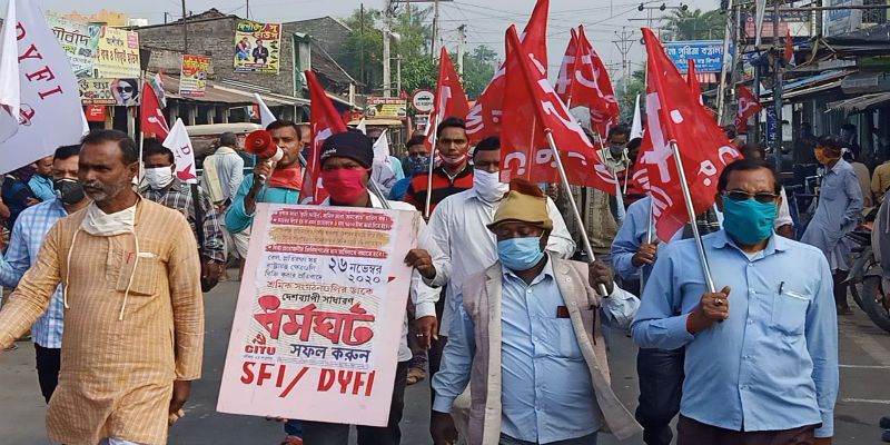 Left strike in West Bengal, Congress and left worker agitated in various place ASB
