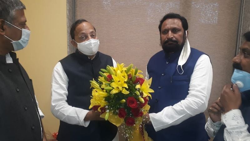 Almost Karnataka BJP Leaders In New Delhi For CT ravi Office Pooja rbj