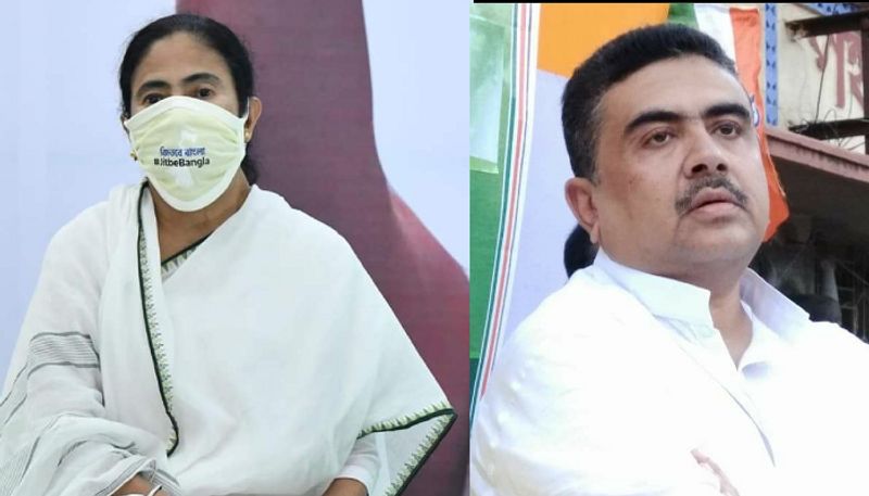 <p>আক্রমণ-প্রতিআক্রমণে জমে উঠেছে নন্দীগ্রামের ভোট যুদ্ধ। ফলে নন্দীগ্রামে এবার মমতা বন্দ্যোপাধ্যায় বনাম শুভেন্দু অধিকারীর মেগা লড়াইয়ের দিকে নজর রয়েছে গোটা দেশের। শেষ হাসি কে হাসবে তা উত্তর মিলবে ২ মে।</p>