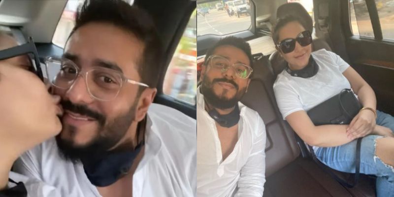 Subhashree Ganguly and raj chakraborty kissed each other video goes viral BRd