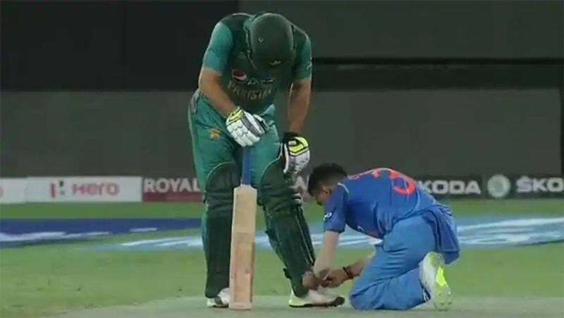 David Warner tying Hardik Pandya's shoelaces during the match, fans said- sportsman spirit dva