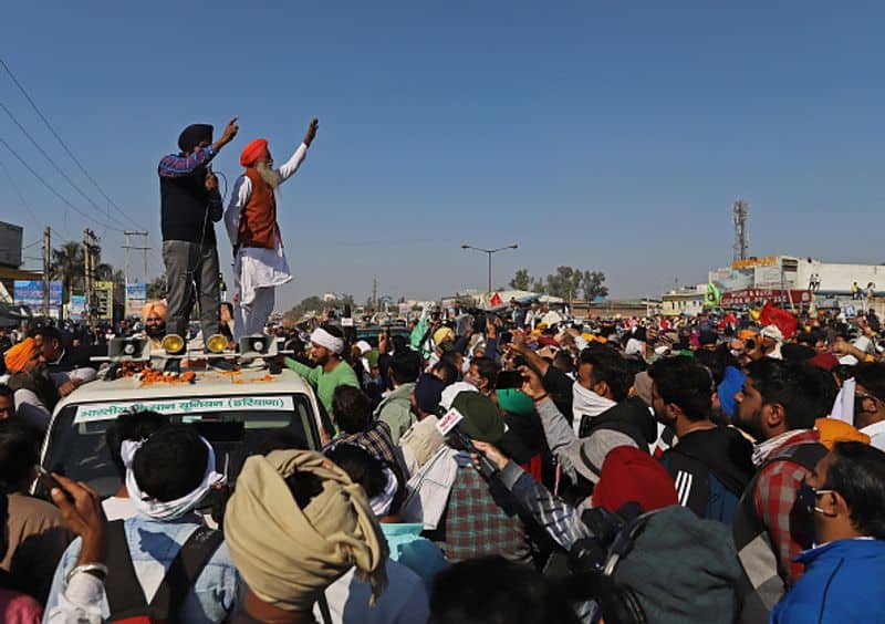 delhi chalo march farmers protest continues on third day photo story