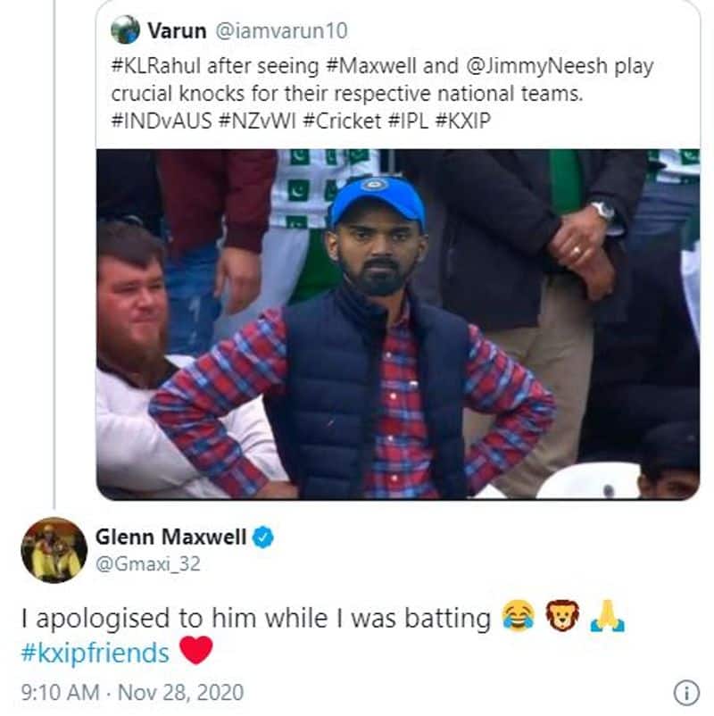 Australian All rounder Glenn Maxwell Says He Apologised To KL Rahul During batting In Sydney match kvn