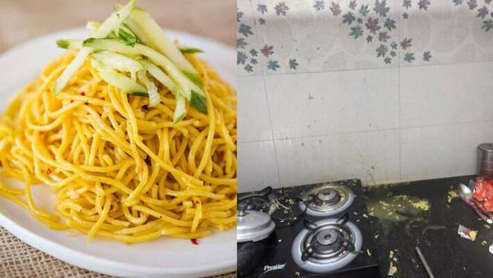 Guy Uses Pressure Cooker To Make 6 Pack noodles faster Guy Uses Pressure Cooker To Make 6 Pack noodles faster