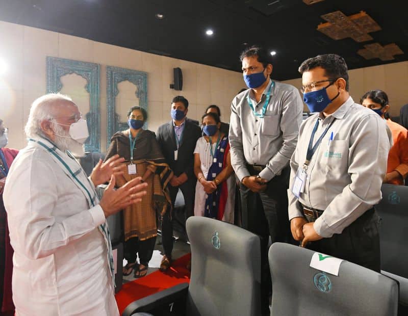 Prime Minister Narendra Modi's three-city vaccine tour in photos ALB
