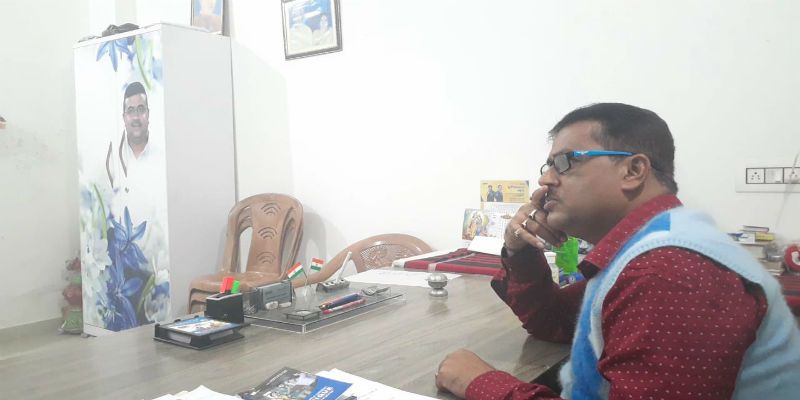 Controversy creates due to Suvendu Adhikari photograph in TMC party office at Raigang ASB