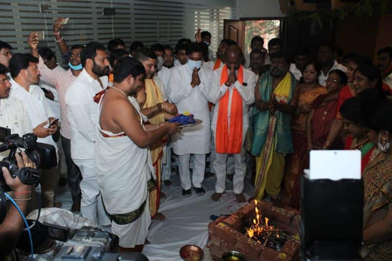 GHMC Election...  ganapathi pooja atBJP State Office