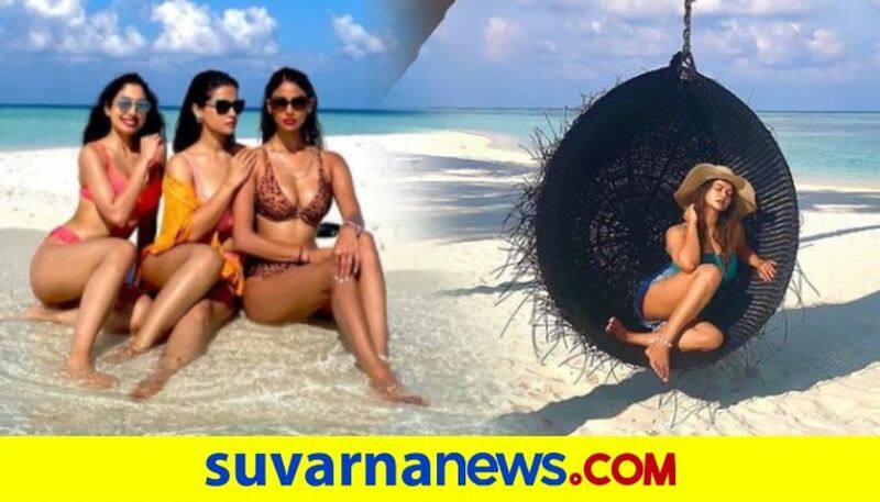 Kannada actress in Maldives share hot picture but reality is different vcs
