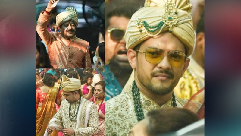 बरातियों के साथ खड़े आदित्य अपनी दुल्हन को देखने का प्रयास कर थे। उनके चेहरे पर थोड़ी परेशानी भी नजर आई।