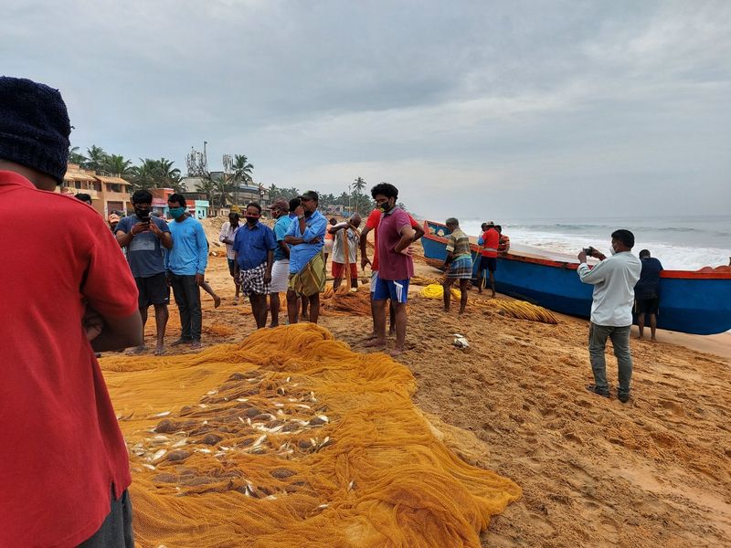 Tropical cyclone Burevi to the Indian coast