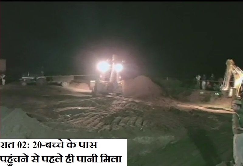 रात करीब 02: 20 पर एसडीआरएफ टीम को खोदाई के दौरान बोरवेल में फंसे बच्चे के पास पहुंचने से पहले ही पानी मिला। जिस कारण से रेस्क्यू ऑपरेशन में कुछ दिक्कतें महसूस हो रही थीं। एसडीआरएफ मीडिया सेल के शिव किशोर पांडेय ने बताया कि अभी 30 मिनट का समय और लगने की बात टीम सदस्यों ने बताई है। लेकिन, ऐसा नहीं हो सका।
