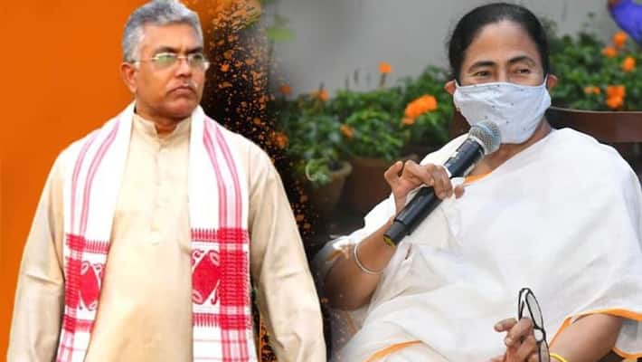 Dilip Ghosh vs Mamata banerjee: dilip challenges mamata on nandigram result bpsb Dilip Ghosh vs Mamata banerjee: dilip challenges mamata on nandigram result bpsb