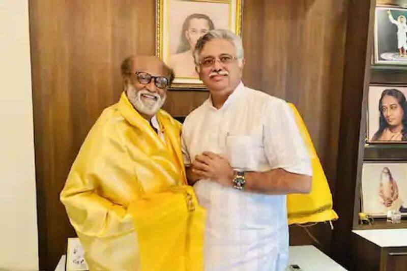 It is because of Rajini's blessings that I have rejoined BJP.. Arjuna Murthy says.  