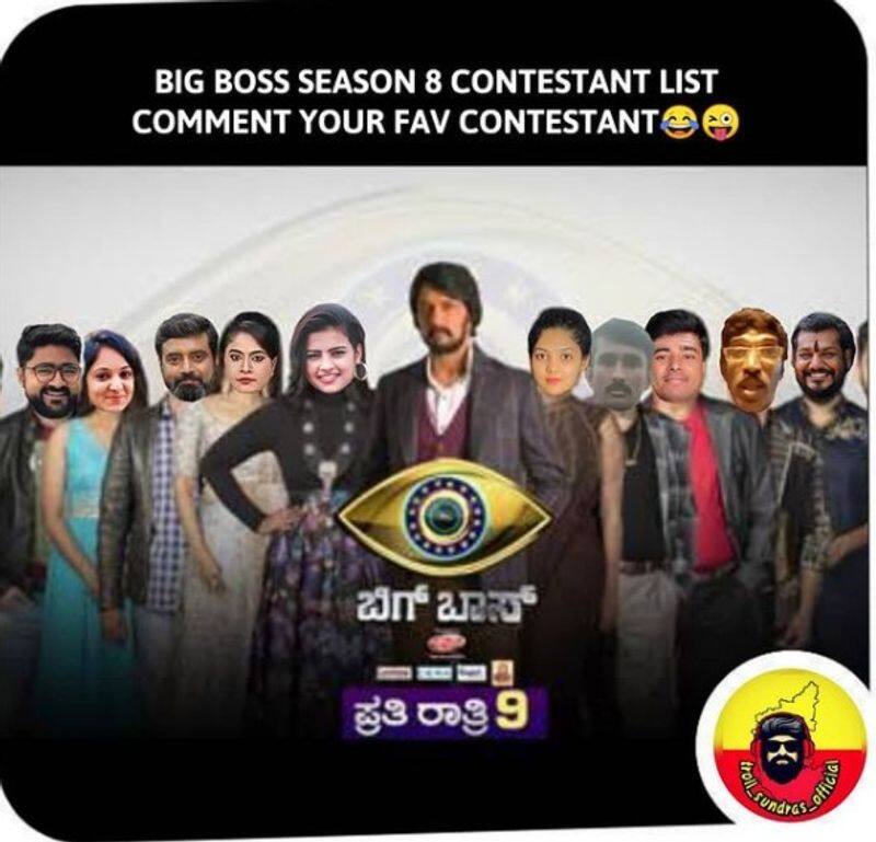 bigg boss kannada 8 contestants guessed by troll pages vcs