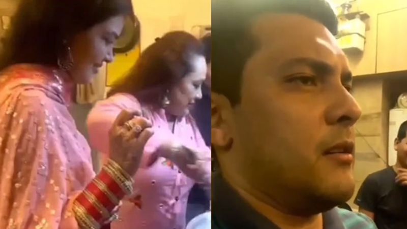सामने आए वीडियो में श्वेता जहां एक तरफ अपनी सास के साथ किचन में खाना बनाती हुई नजर आ रही हैं तो वहीं आदित्य अपनी नई नवेली पत्नी को टेस्ट को लेकर धमकी देते नजर आ रहे हैं।