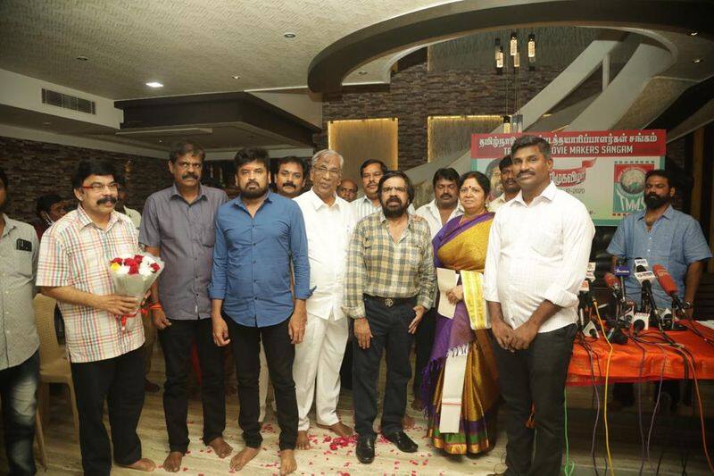 T Rajendar Starts new Producer council wife usha and son silambarasan joint as a members