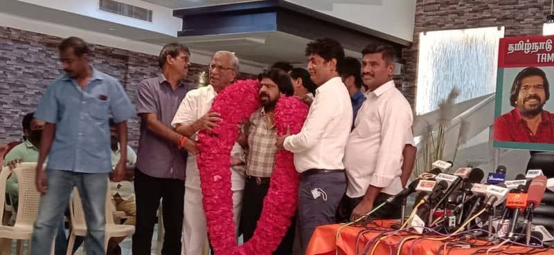 T Rajendar Starts new Producer council wife usha and son silambarasan joint as a members