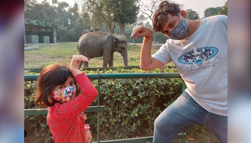 Srijit Mukherji and Ayra spend time together while decking the Christmas tree ADB