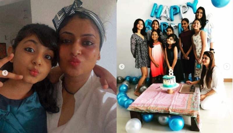 geethu mohandas post about her daughter birthday cake