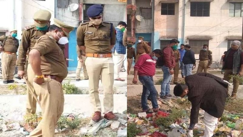 काशीराम कालोनी के सामने पड़े खाली मैदान में स्थानीय लोग कूड़ा कचरा डालते हैं। आज दोपहर कूड़े के ढेर में नरमुंड मिलने की सूचना से हड़कंप मच गया।
