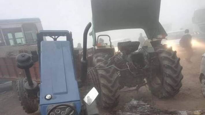 haryana news weather dense fog in 15 vehicles collide in hisar kpr haryana news weather dense fog in 15 vehicles collide in hisar kpr